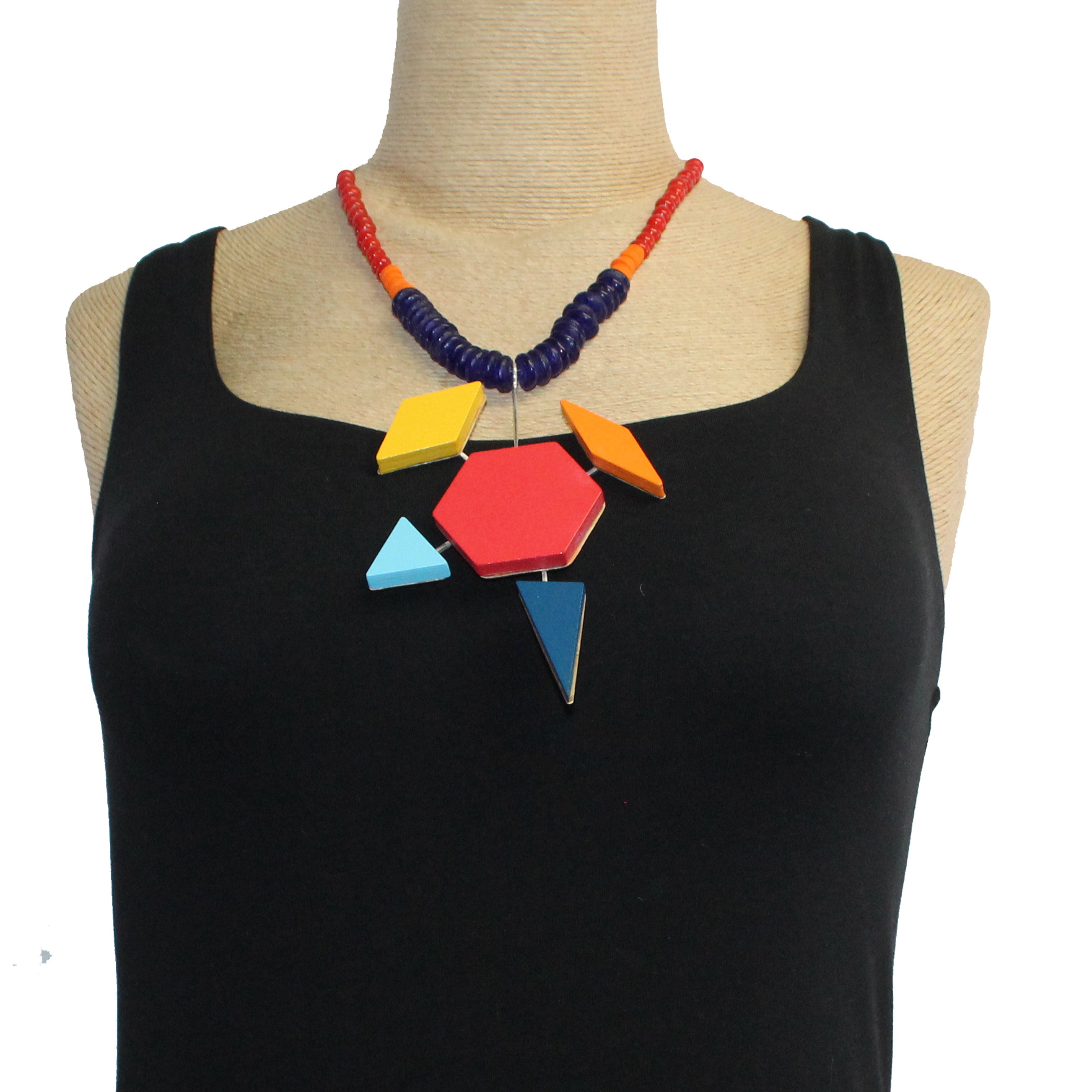 Theresa Killgore Necklace, Geometric Shapes, Multi-Color