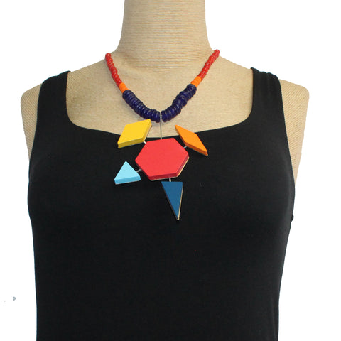 Theresa Killgore Necklace, Geometric Shapes, Multi-Color