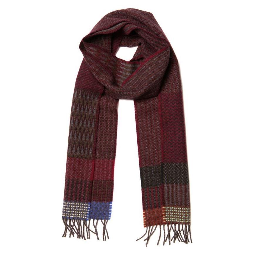 Wallace Sewell Scarf, Houten Blackberry, Burgundy