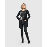 Alembika Tunic, Celsius, Fog, Black/White XS & S