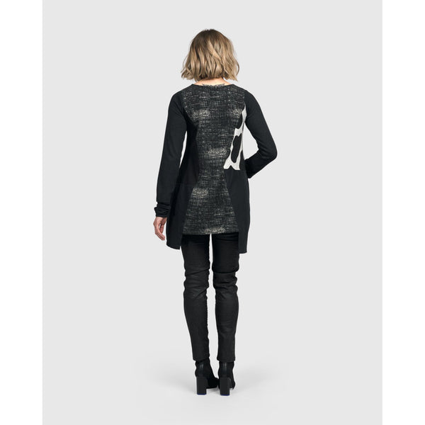 Alembika Tunic, Celsius, Fog, Black/White XS & S