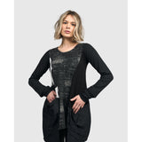 Alembika Tunic, Celsius, Fog, Black/White XS & S