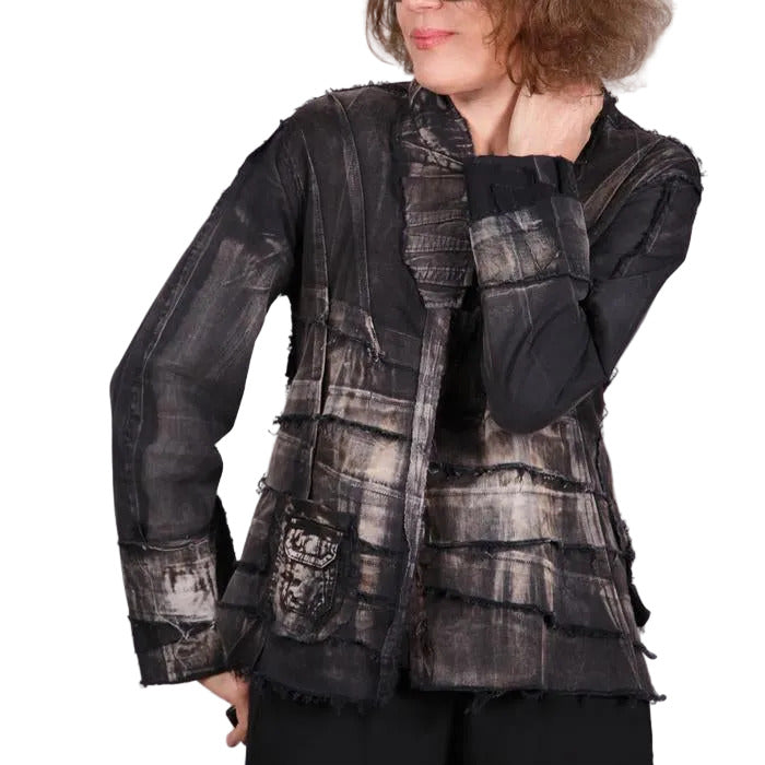 Tatiana Palnitska Jacket, One, Two Four, Eight, Nine, Black/Beige, XS