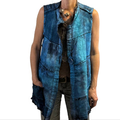 Tatiana Palnitska Vest, Blue, XS