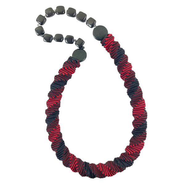 Ellen Sue Gordon Necklace, Tomato Caviar