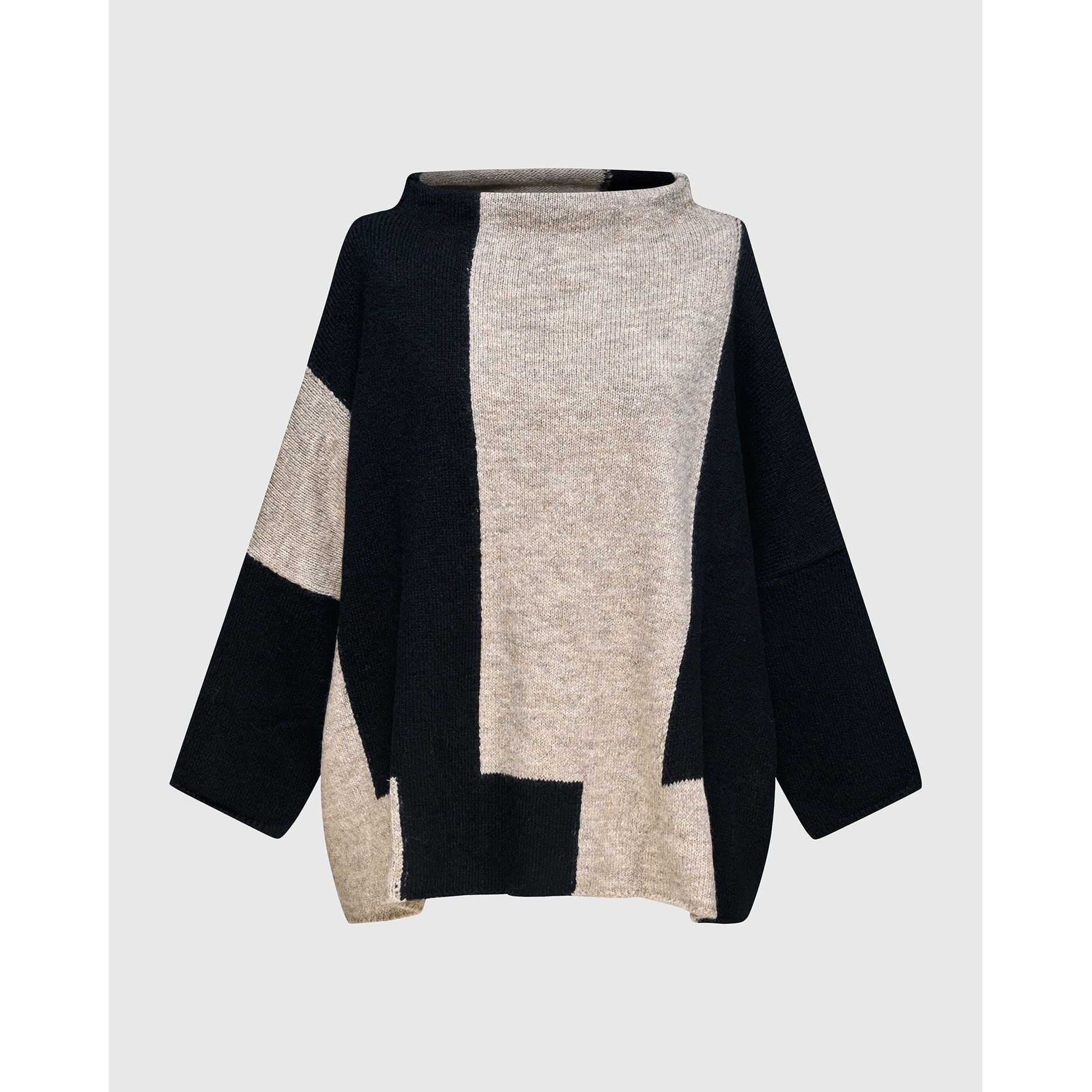 Alembika Sweater, Urban Frontier, Bars. Tan/Black L/XL