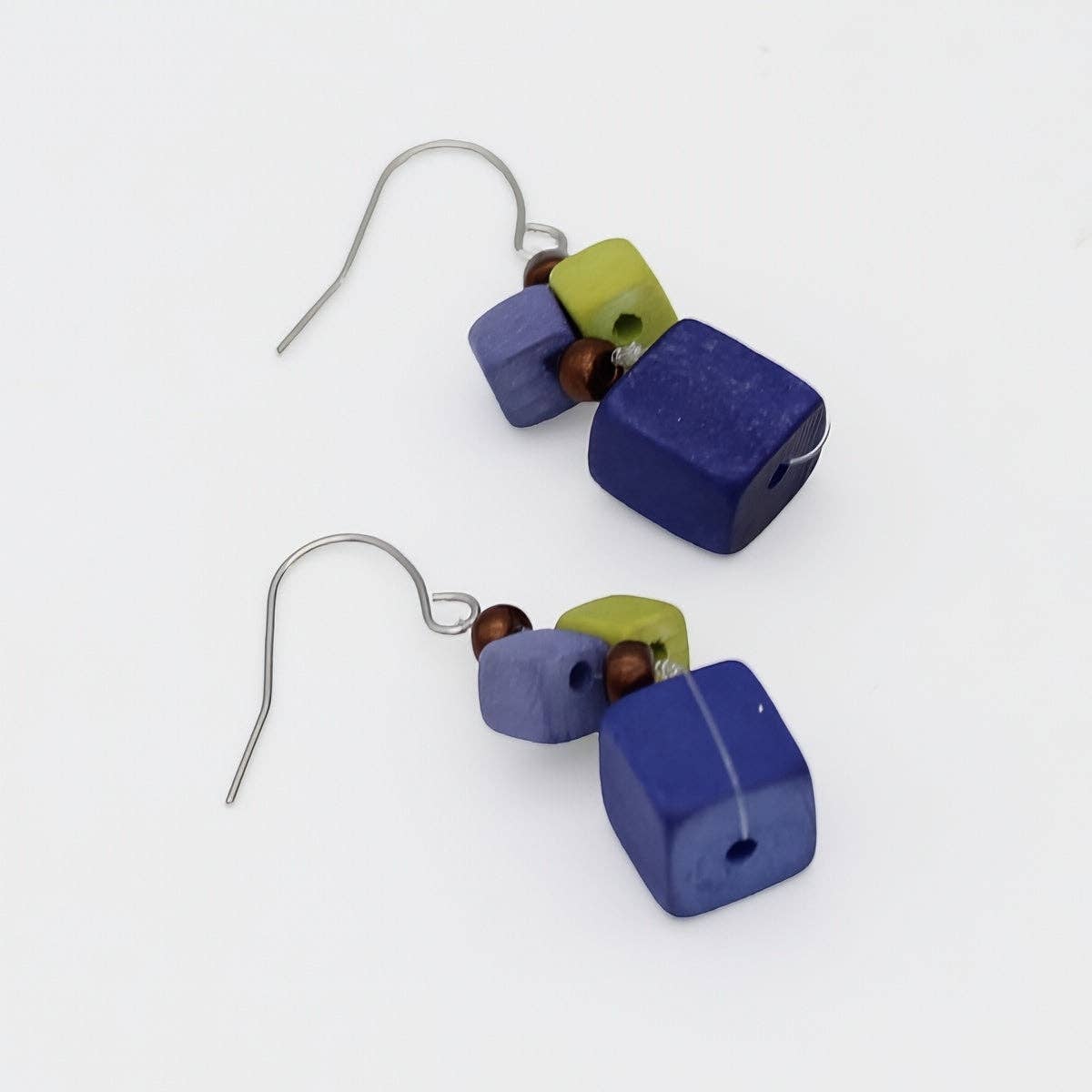 Sylca Designs Drop Earrings, Lia, Blue