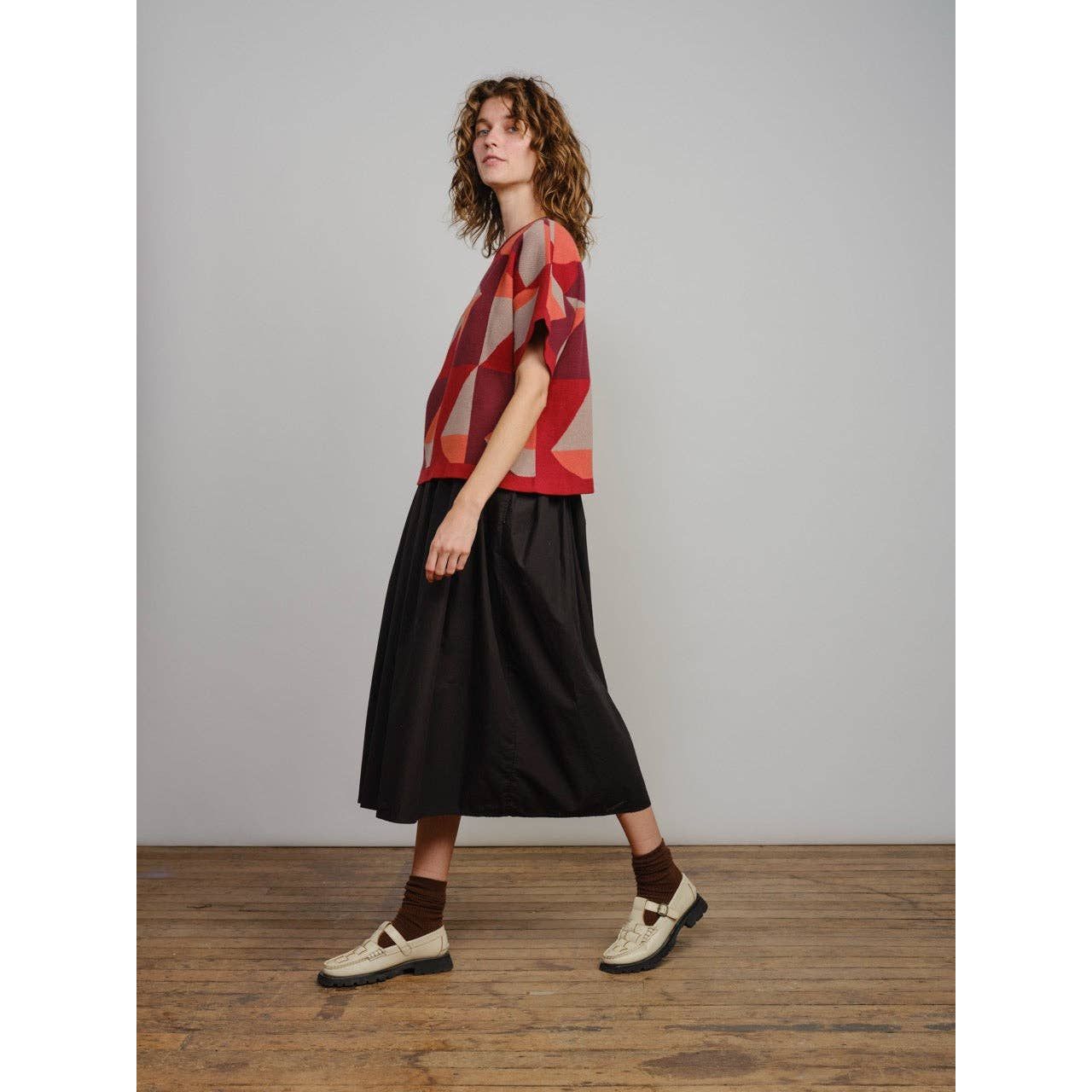 The Endery Tee, Calder, Redwood, Red/Orange/Burgundy/Grey