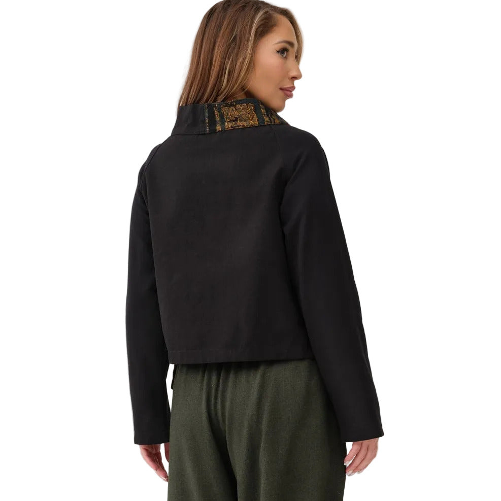Mara Gibbucci Jacket, Asymmetrical, Gold/Black S, M & L