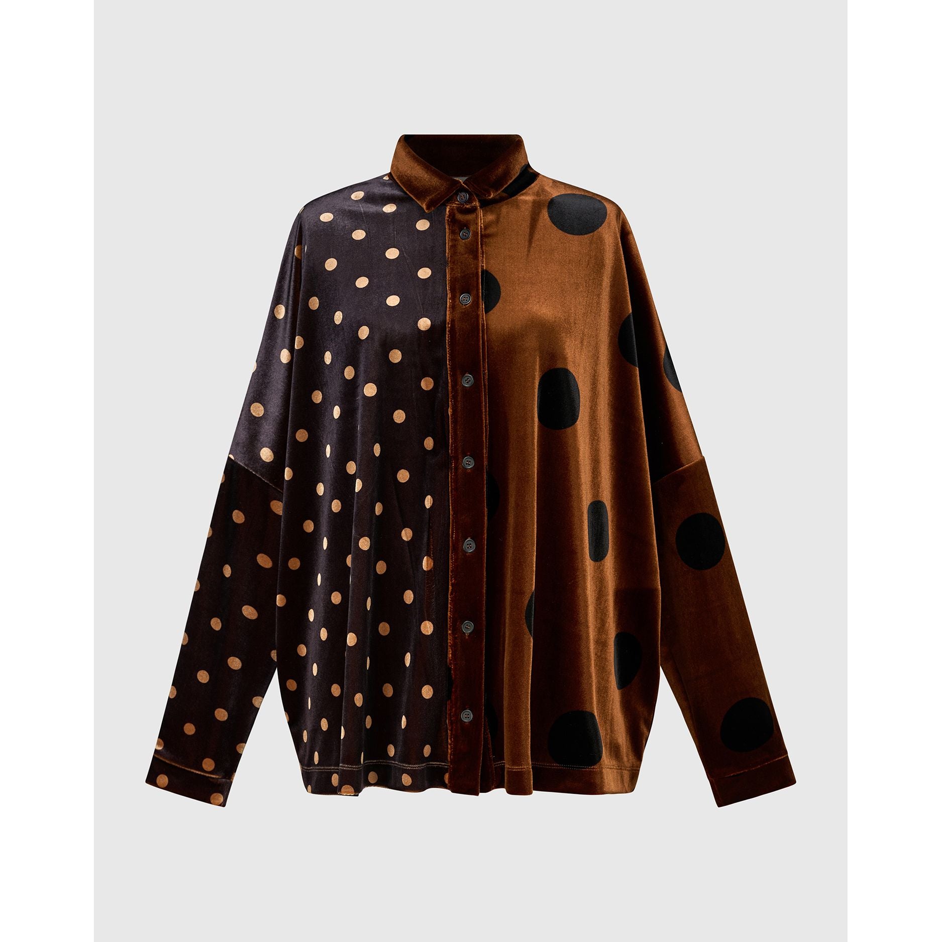 Alembika Shirt, Velvet, Amber/Black XS/S & S/M