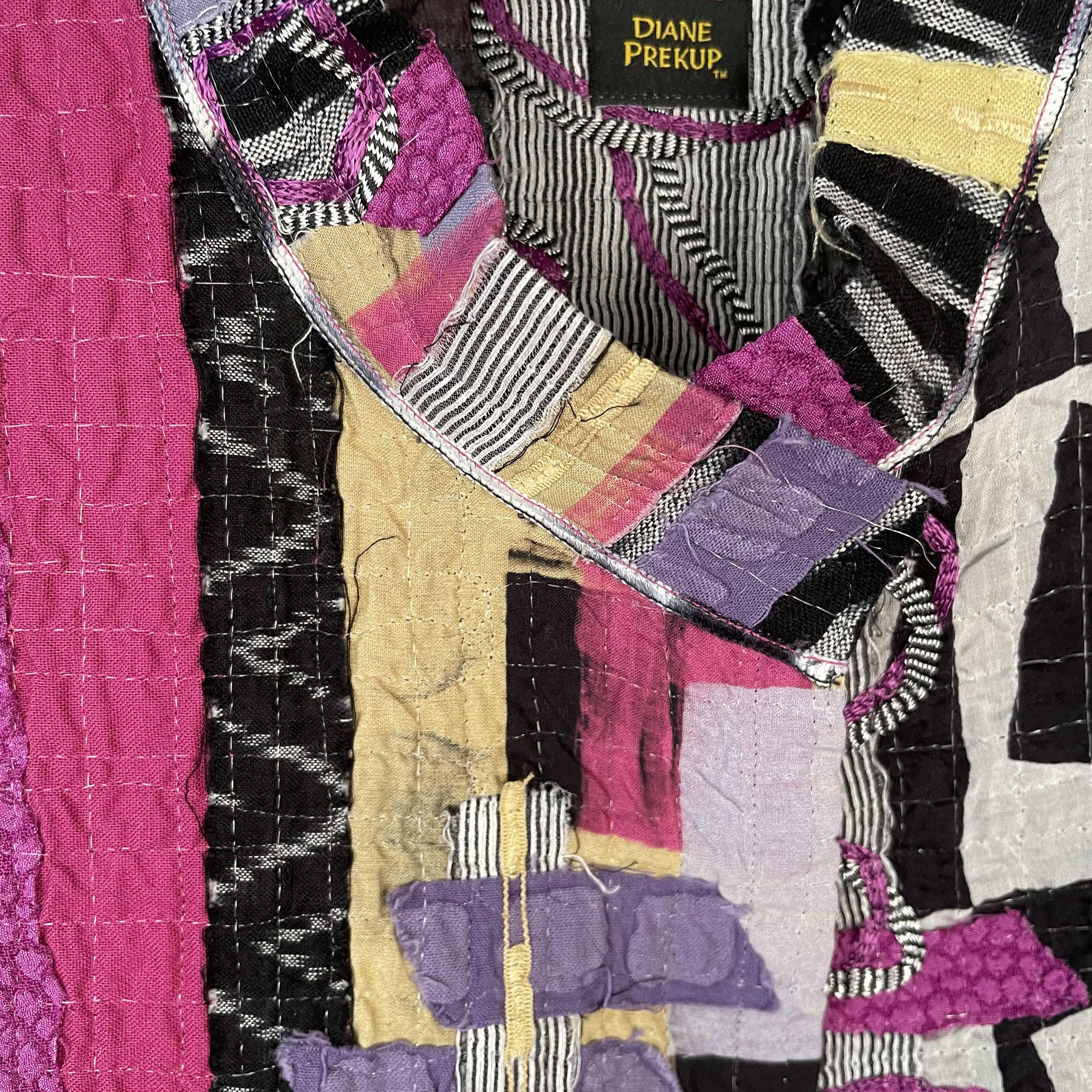 Diane Prekup Vest, Market, Abstract Blocks, XS/S