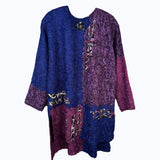 Diane Prekup Tunic, Long, Purple/Blue, S