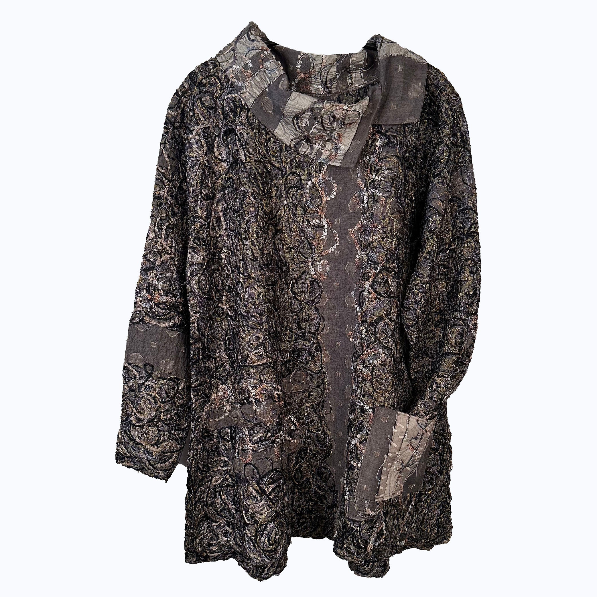 Diane Prekup Tunic, Portobello, Grey/Silver/Black/Gold, S