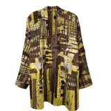 Diane Prekup Serenade Jacket, Chocolate/Chartreuse M
