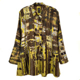 Diane Prekup Serenade Jacket, Chocolate/Chartreuse M