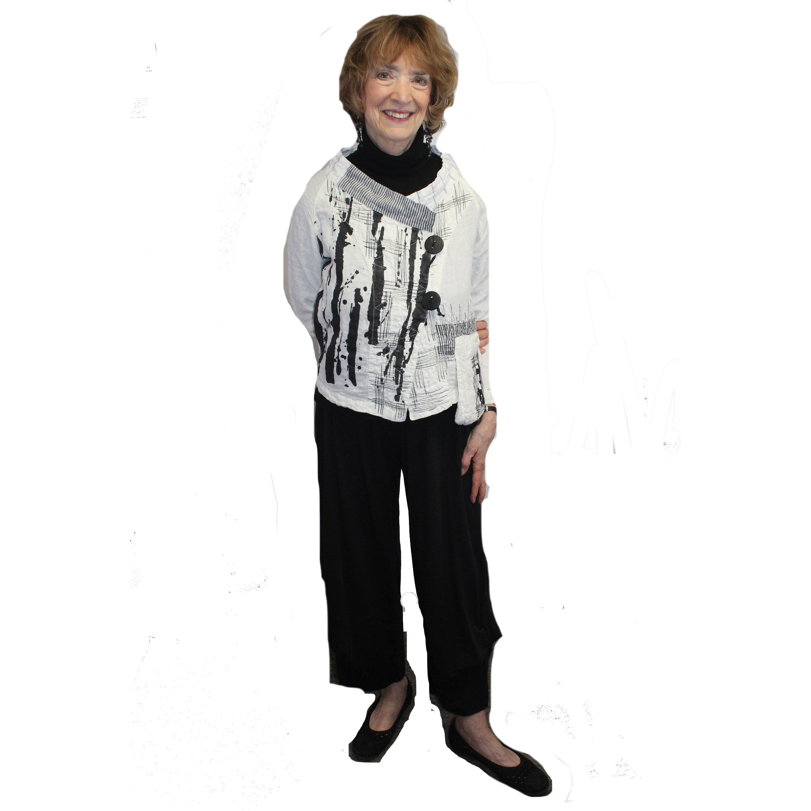 Mara Gibbucci Jacket, Black/White, S