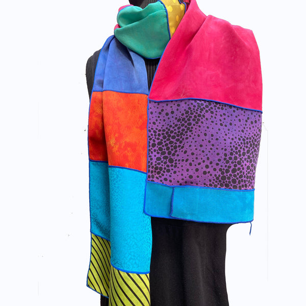 Judith Bird Scarf, Ten Colors II Santa Fe Weaving Gallery