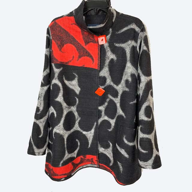 Maggy Pavlou Jacket, Black/Red, XL
