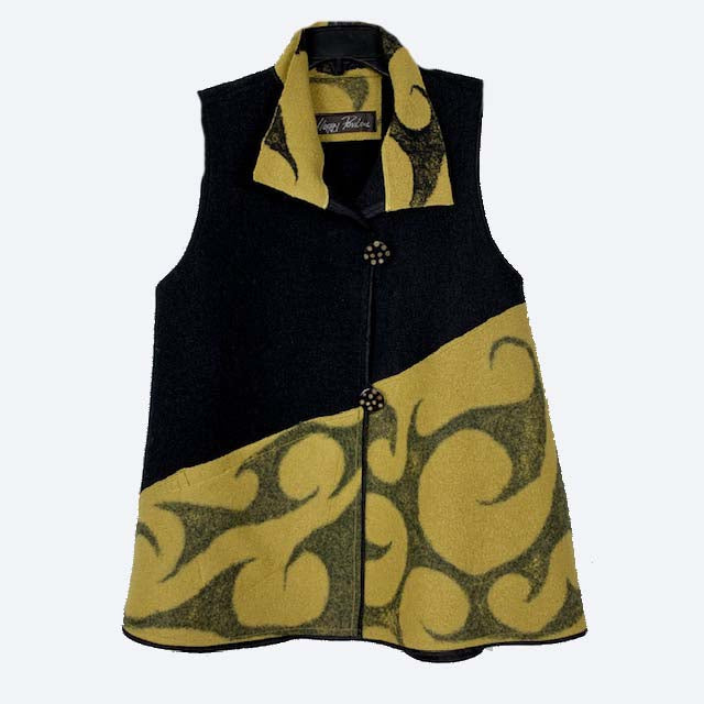 Maggy Pavlou Vest, Honey/Black, S/M