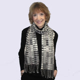 Muffy Young Scarf, Cambria, Black/White