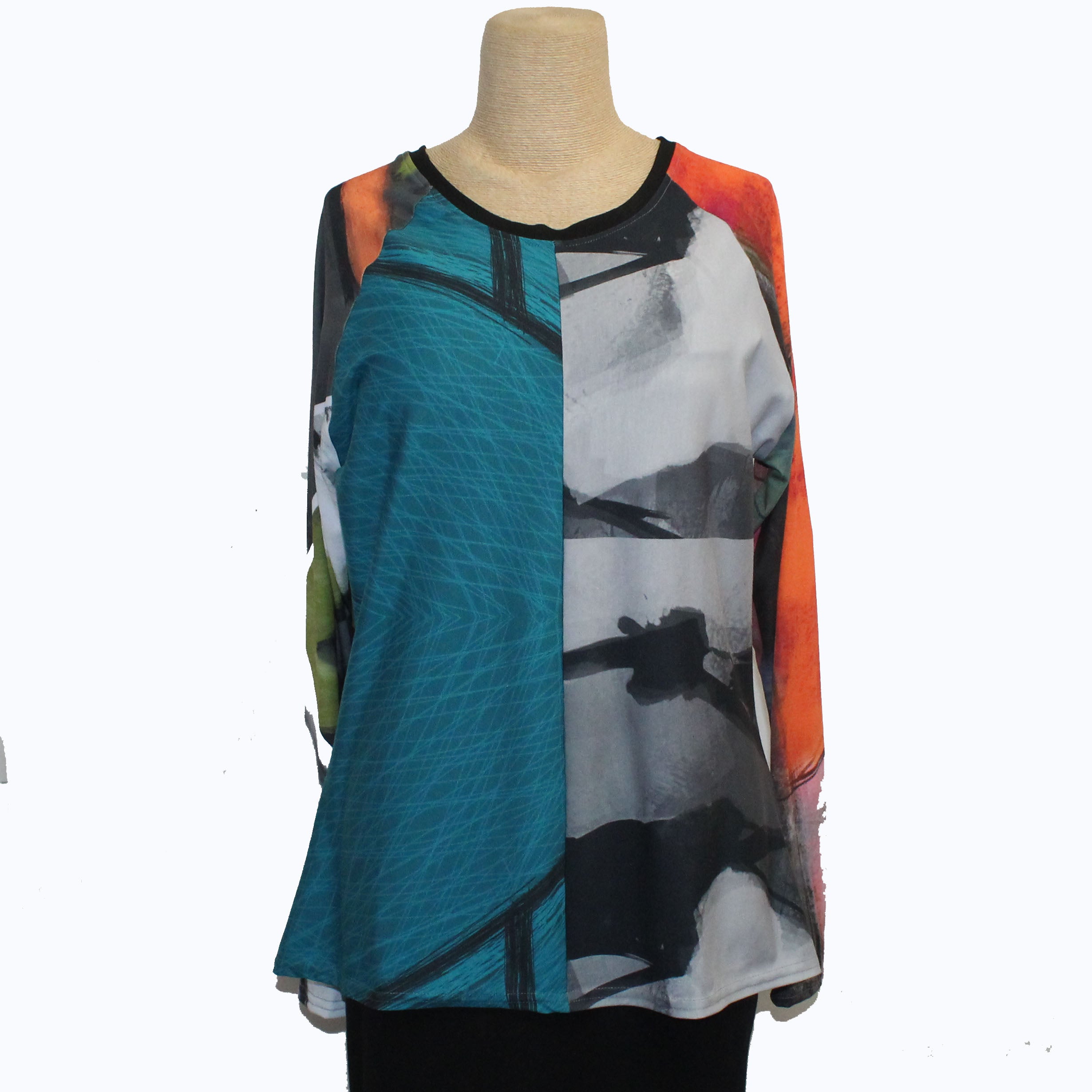 Andrea Geer Pullover, Raglan, Brights, S, #2