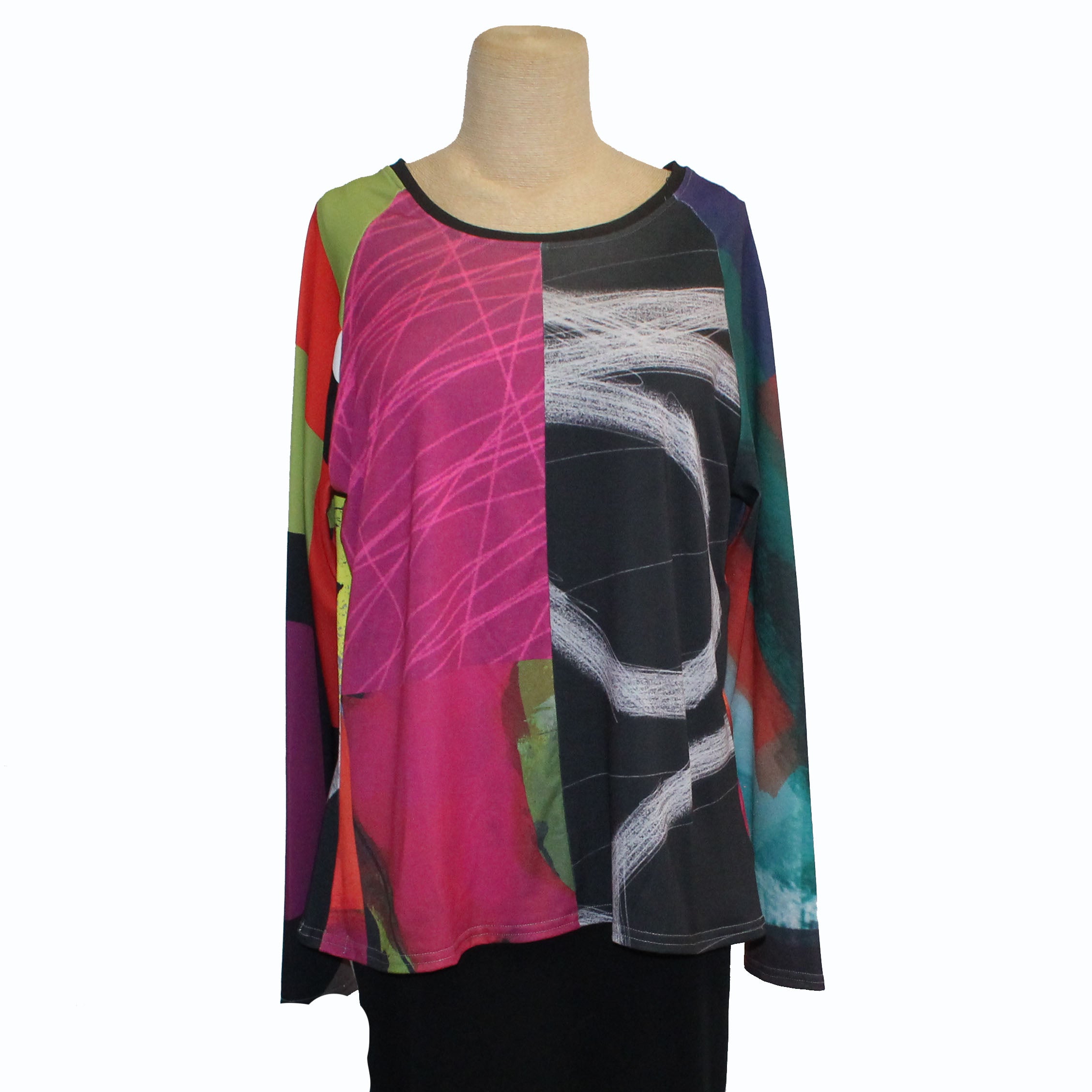 Andrea Geer Pullover, Raglan, Brights, #5, S