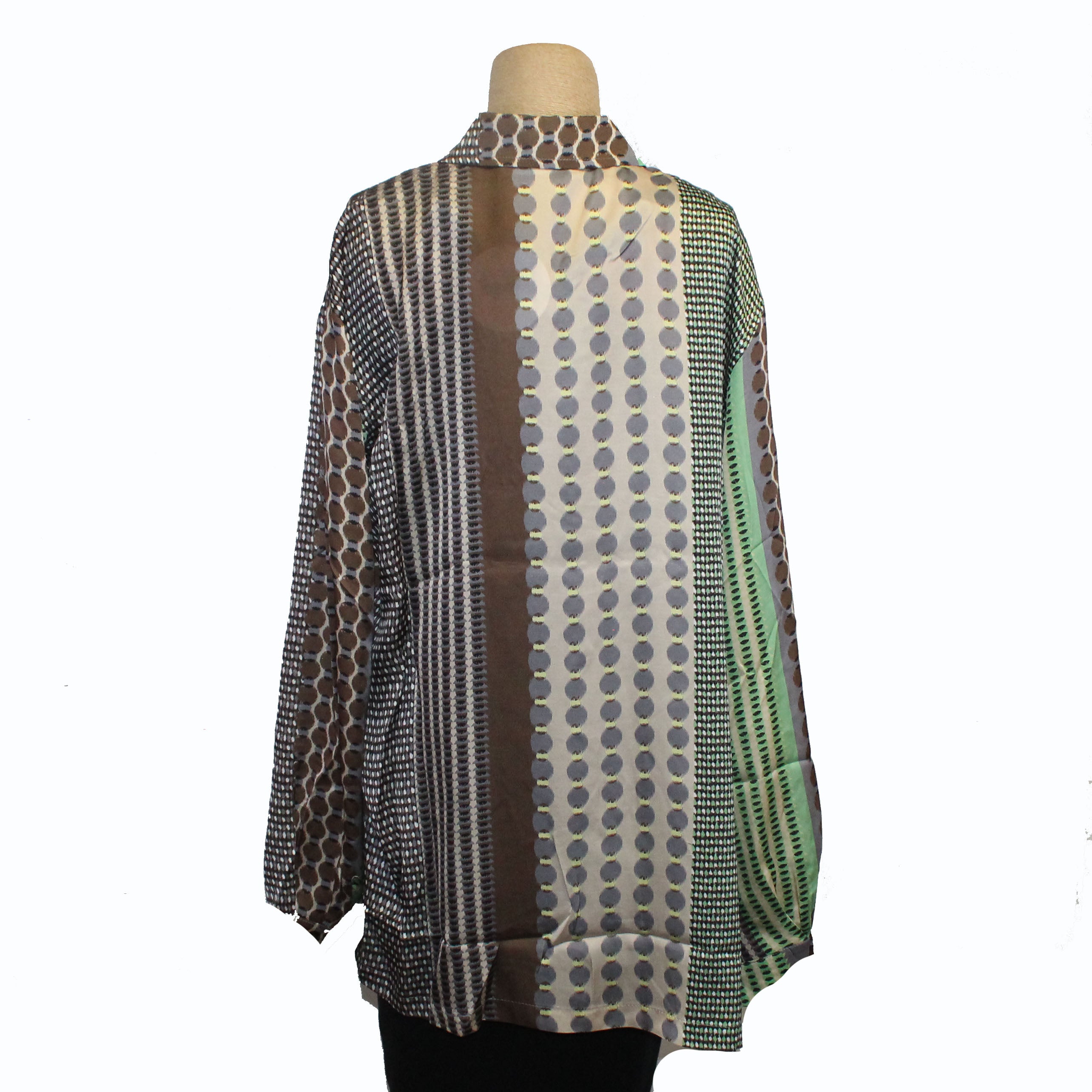 Alembika Shirt, Brown/Pistachio L