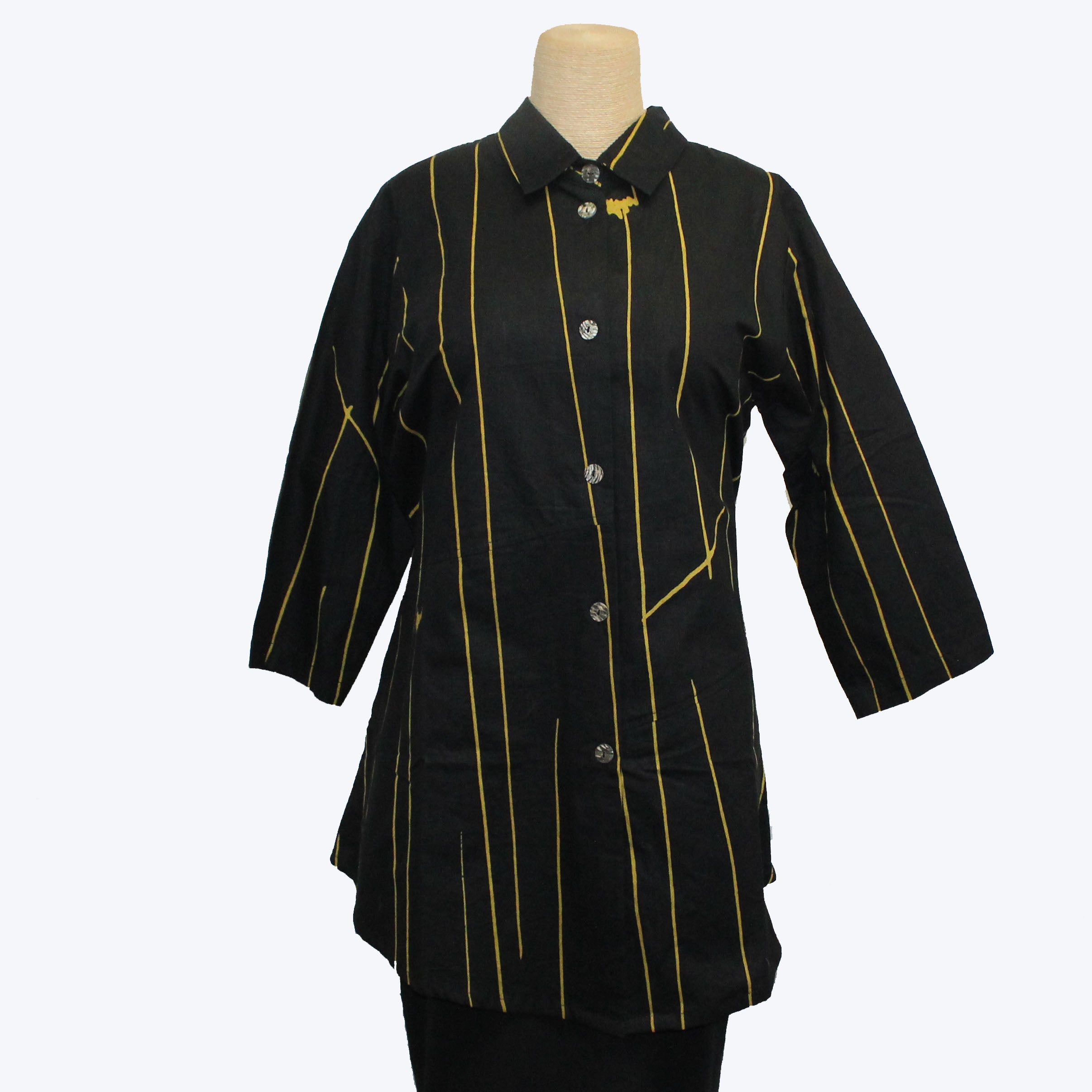 Adverb Shirt, Enough, Black/Mustard S