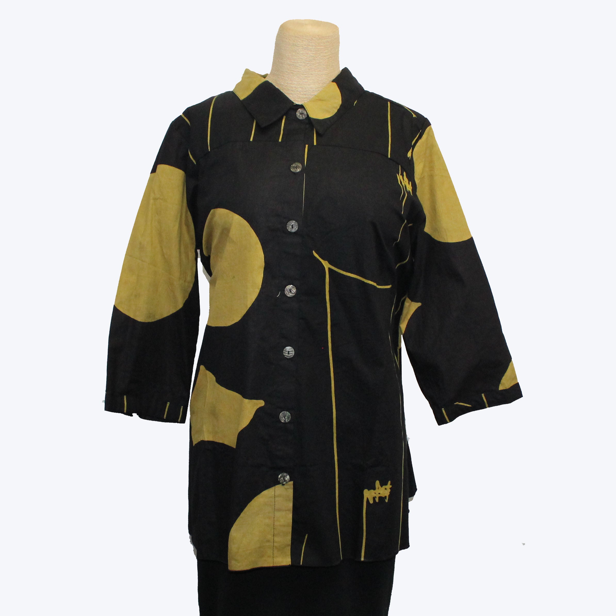 Adverb Shirt, Anywhere, Black/Mustard M