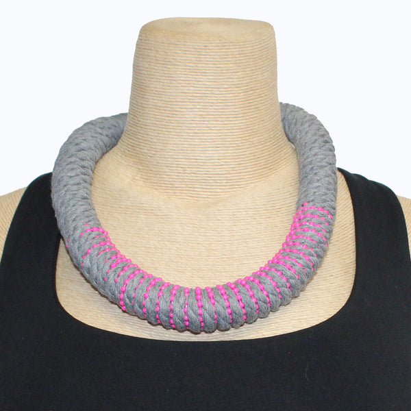 Christina Brampti Necklace, Pink/Grey