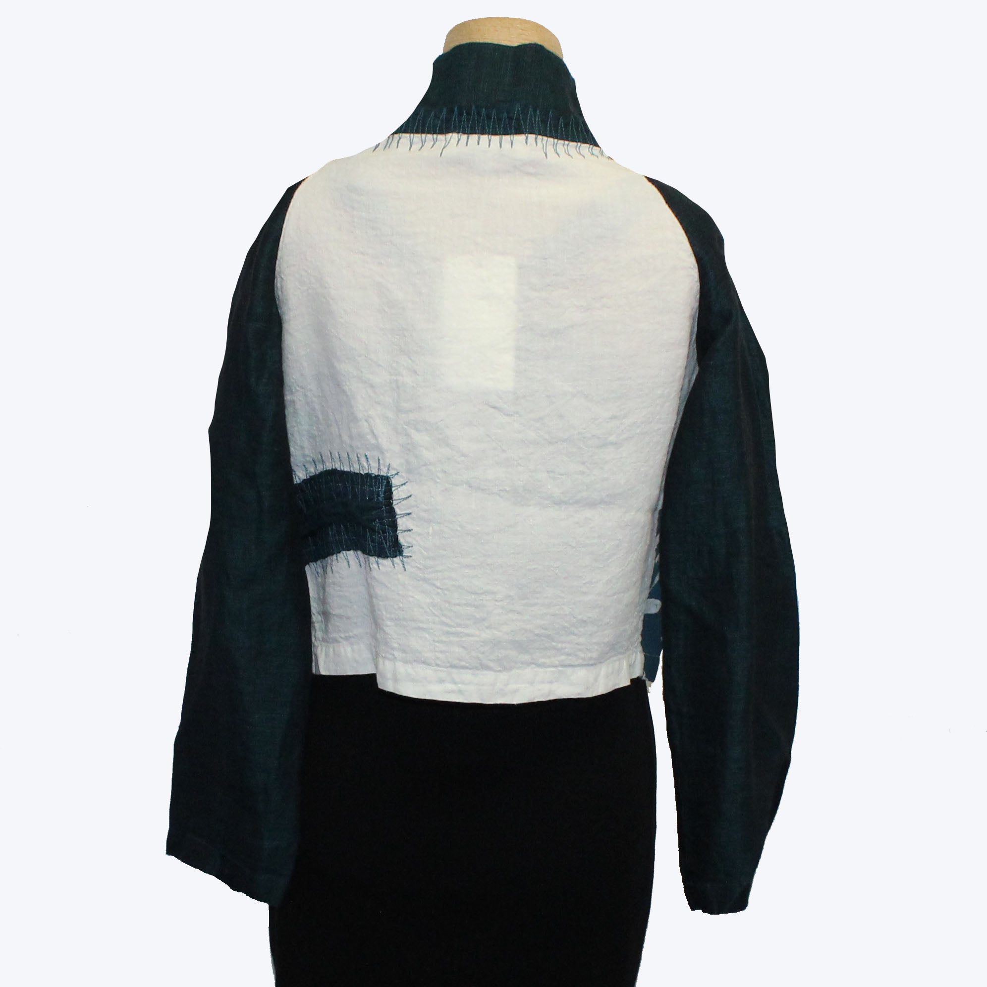 Mara Gibbucci Jacket, Ecru/Emerald Green/Green Print M