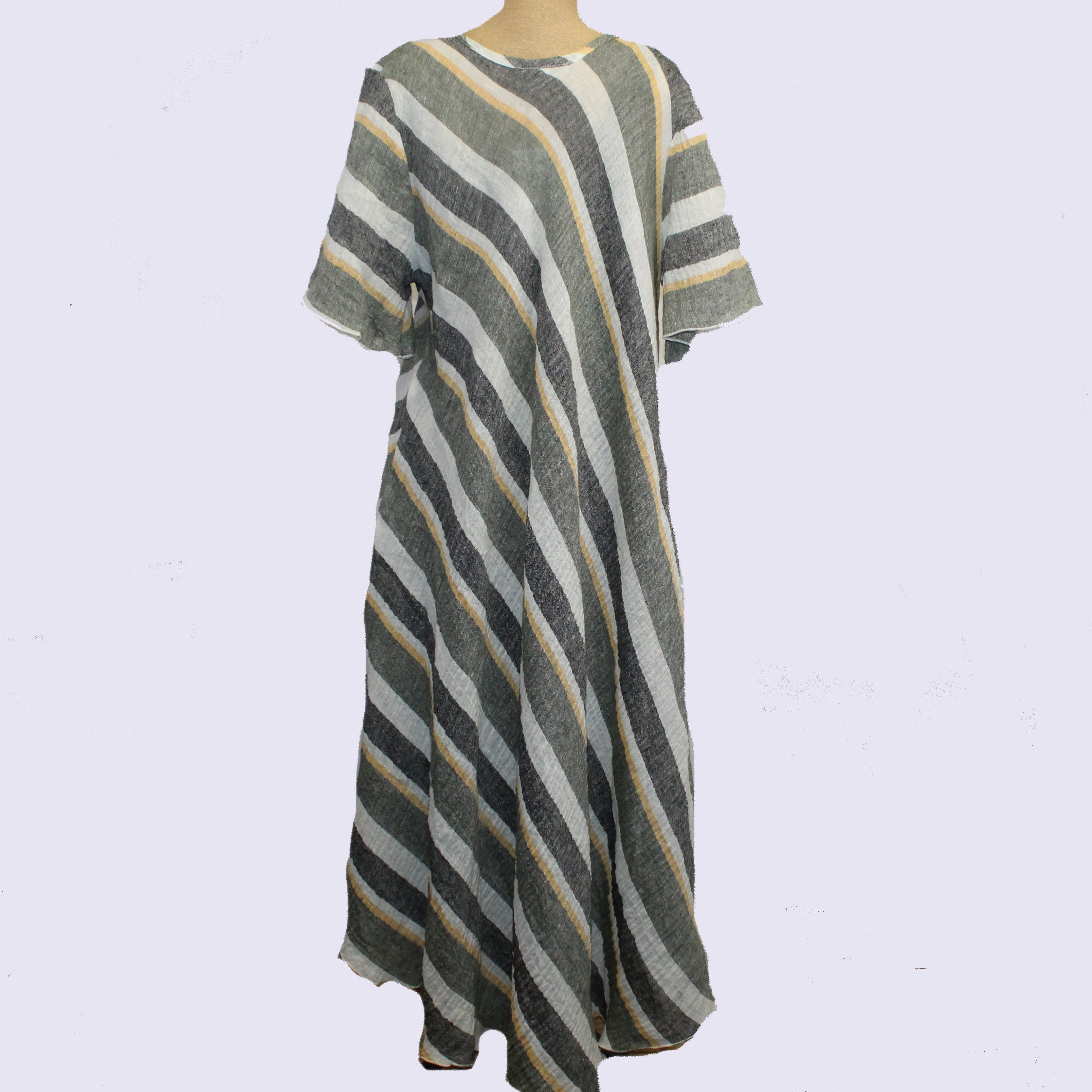 Mastro Moda Dress, Honey/White/Grey, XL