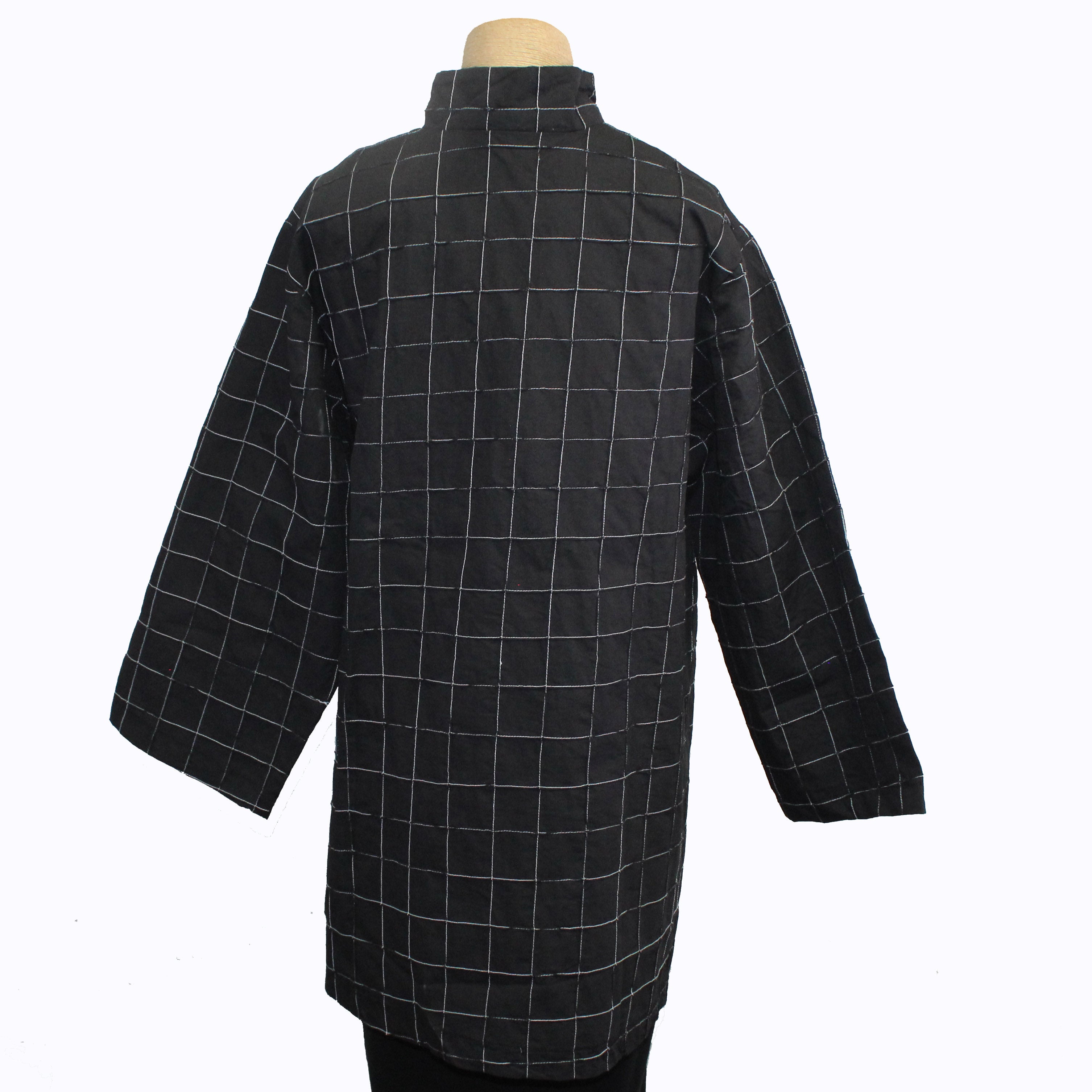 M Square Shirt, Slant, Black Square XL