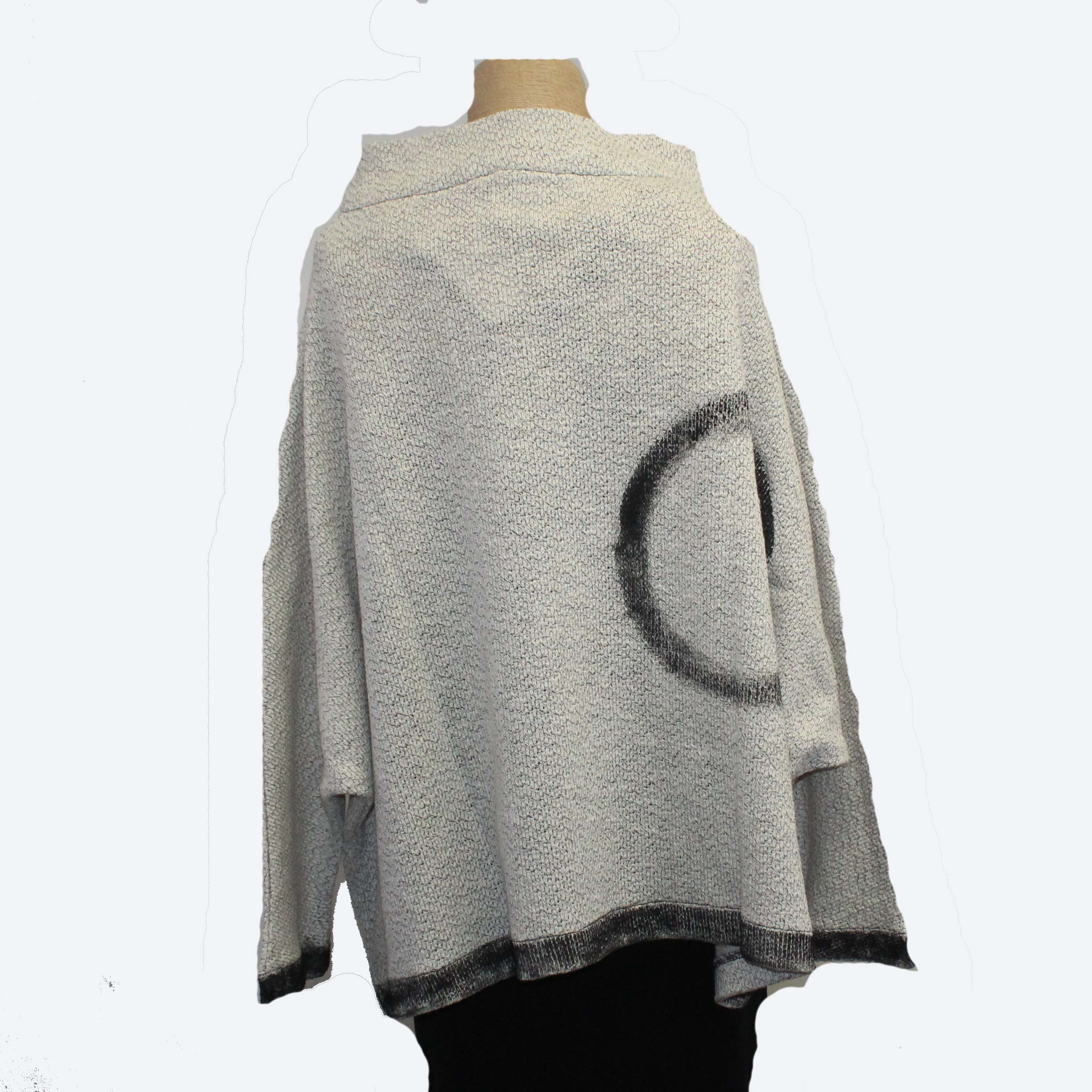 M Square Sweater, Twist, Ecru/Black Circle, OS