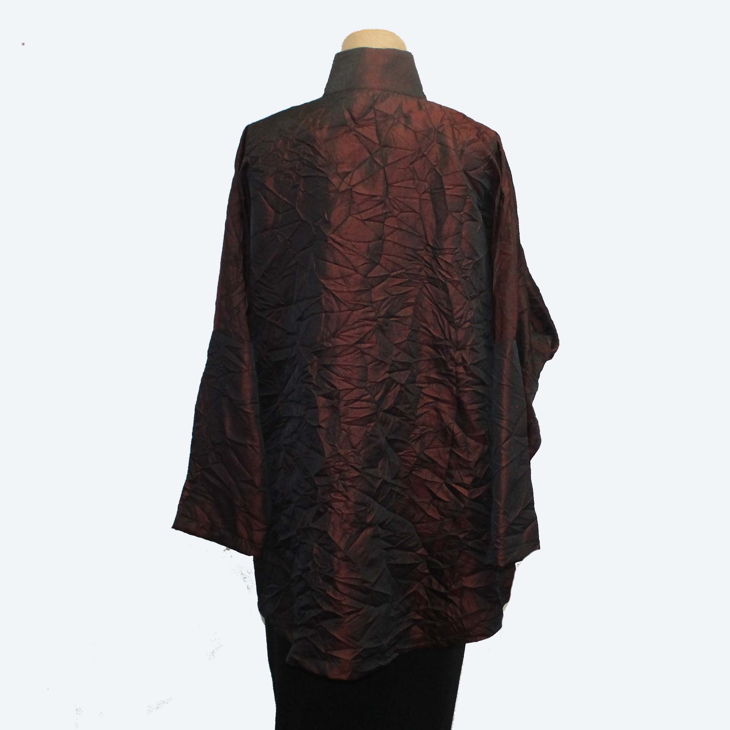 M Square Shirt, Long Vent, Ruby