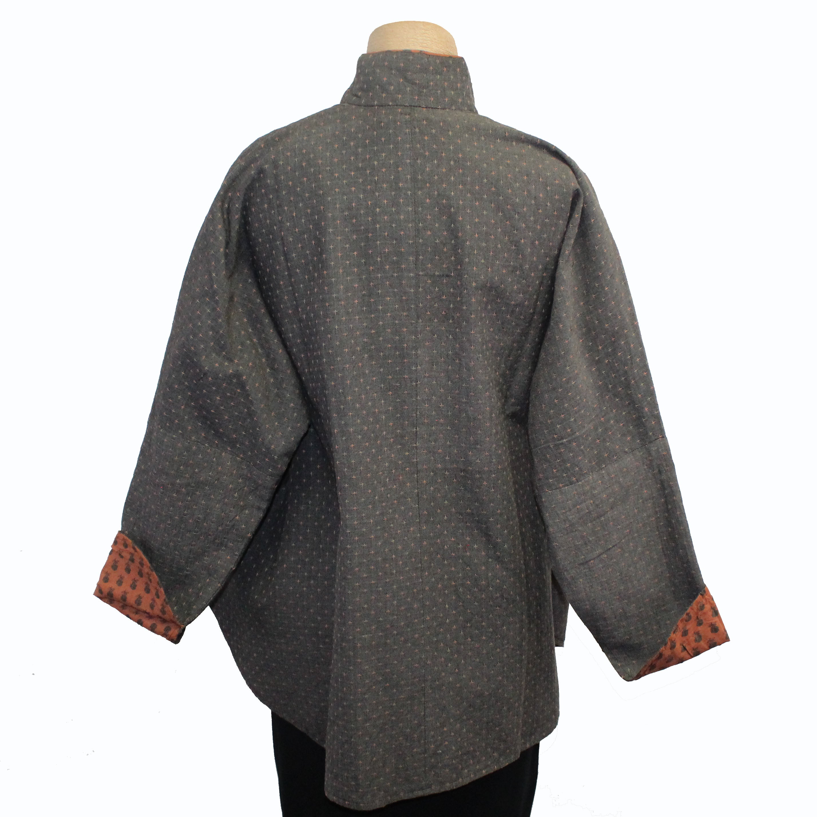 M Square Shirt, Circular, Deca, Grey/Rust Size M