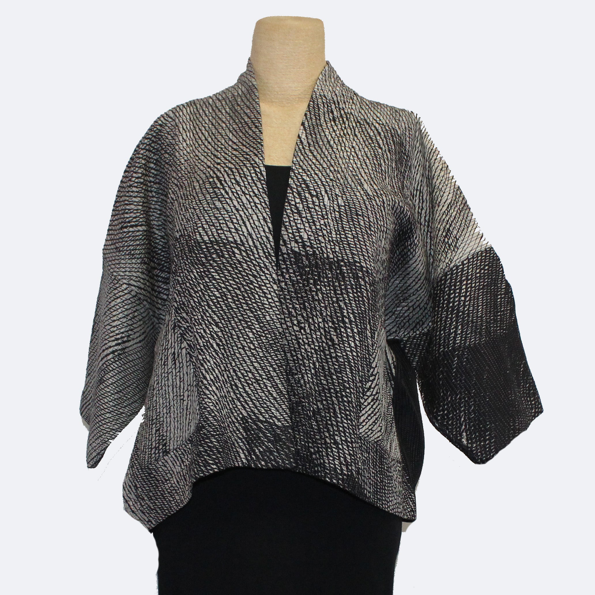 Neeru Kumar Jacket, Short, Quilted, Black/White S