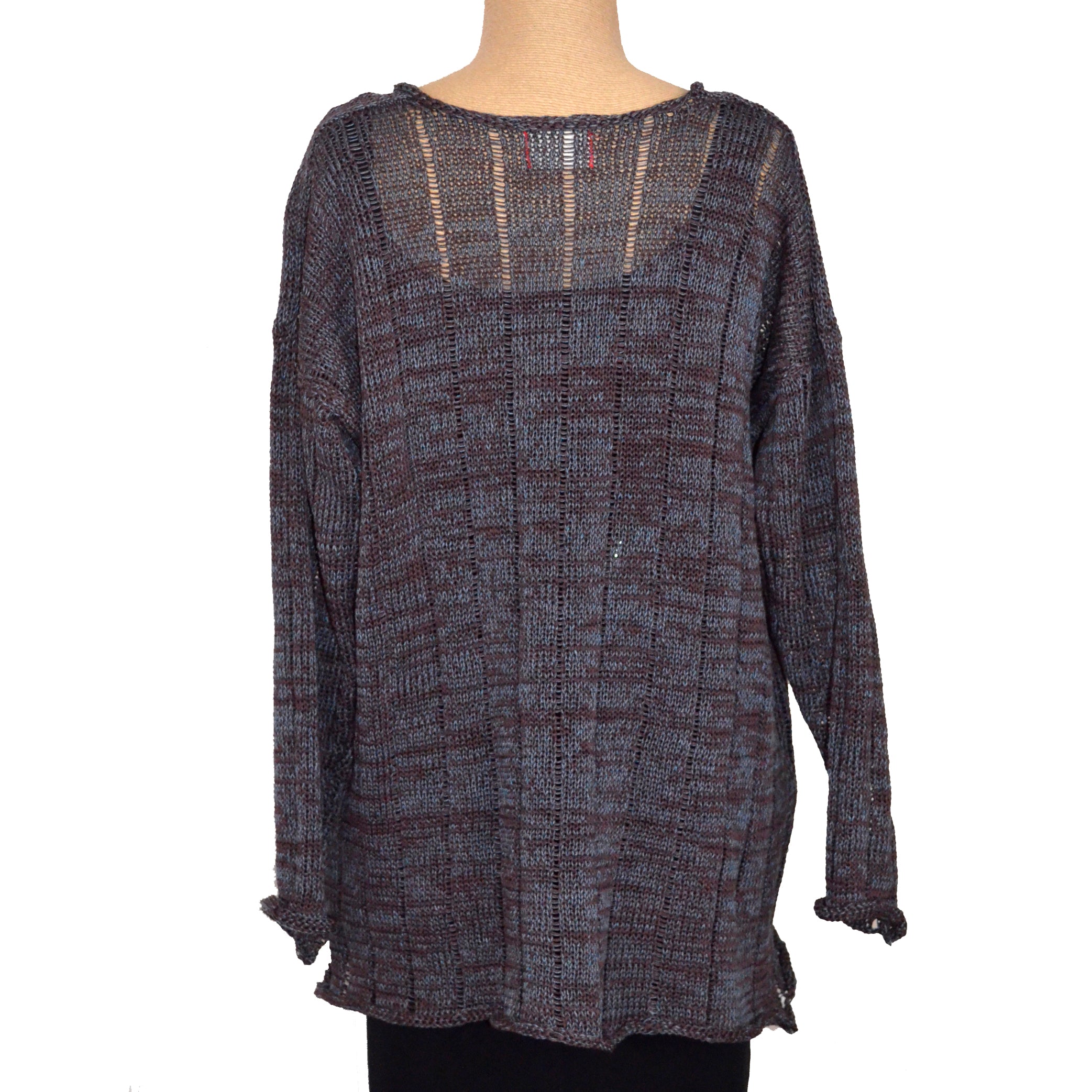 Red Thread Sweater, Felix, Brown/Denim, M
