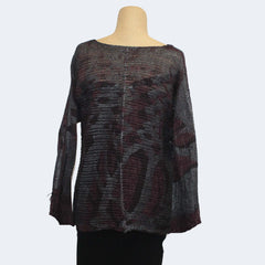 Skif Sweater, Purple/Metallic Grey/Black S