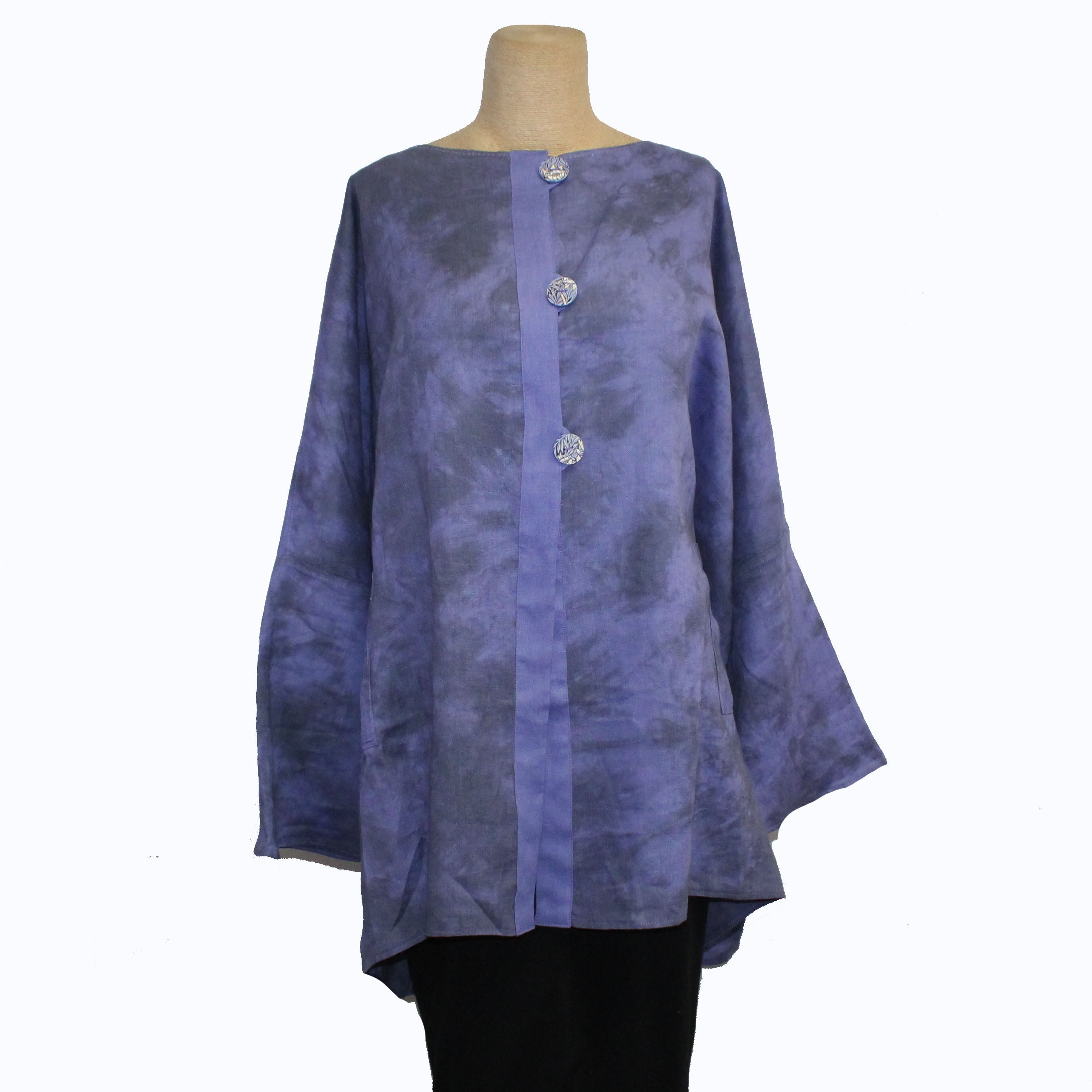 Teri Jo Summer Jacket, Gathering, Lavender Mist, XXL