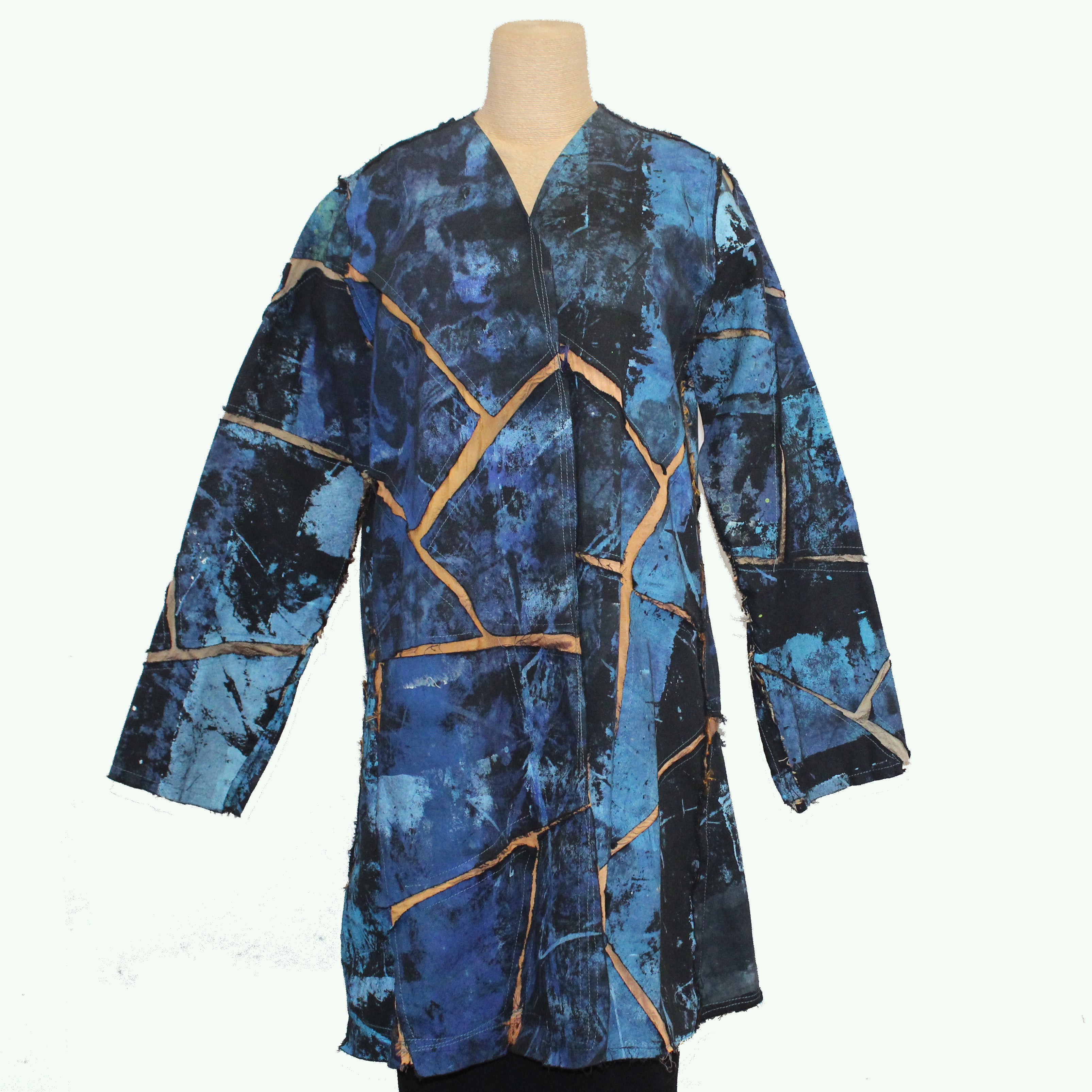 Tatiana Palnitska Jacket, Gold/Blue/Black, M