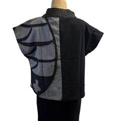 Yaza Topper, Mock Neck, Black XS/S