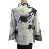 Ingrid Munt Cardigan, White/Black S, M & L