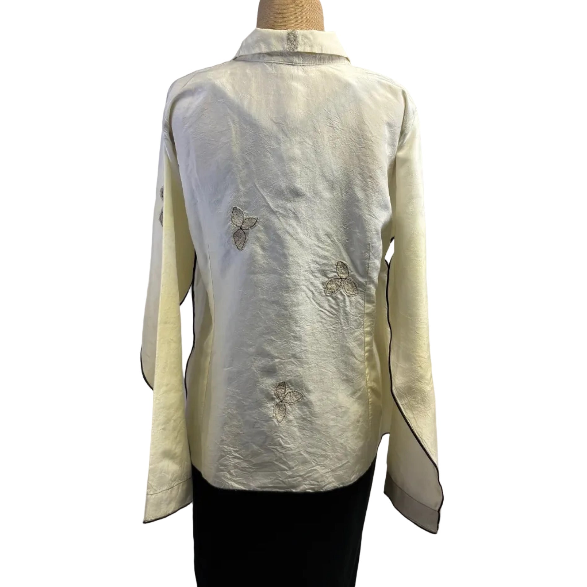 Deborah Cross Shirt, Pale Yellow, S