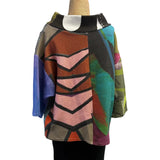 Andrea Geer Crop Top, Funnel Neck, Multi-Color, S