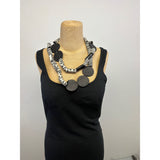 Criselda Lopez Necklace, Orchid, Black Swirl