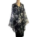 Diane Katz Designs Jacket, Organza, Long, Black/Ivory, L