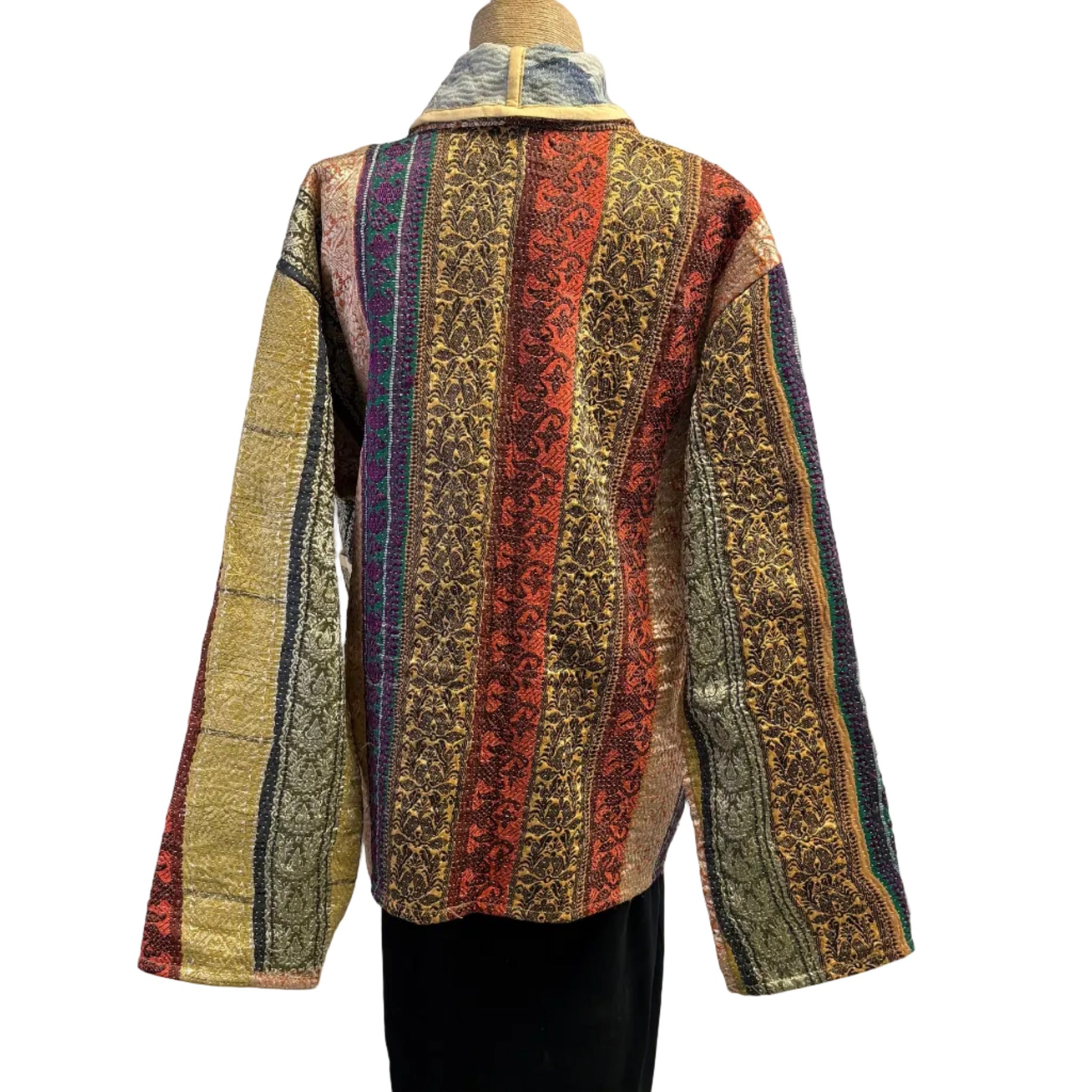 Gia Andre Kantha Jacket, Reversible, Multi-Color, M/L