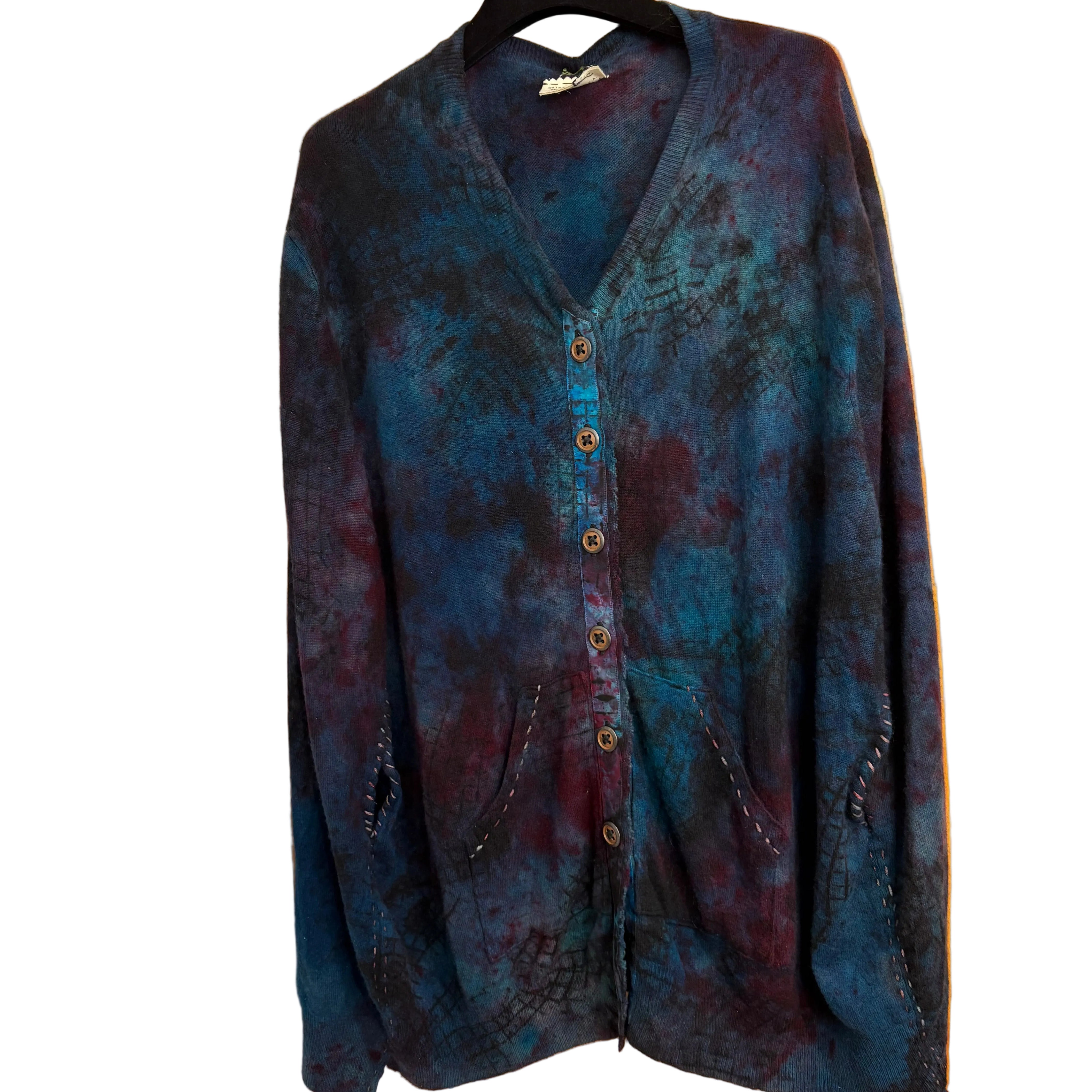 Galadriel Mattei Poncho, V-Neck, Midnight, OS, #1