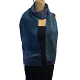 Judith Bird Scarf, SilkSingles, Soft Winter Oceans